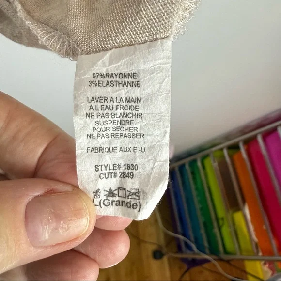 Pants Store Surplice Draped Front Cardigan Top Size Large - Picture 6 of 9